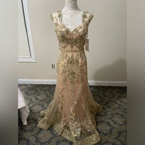 Gold dress